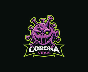 Corona mascot logo design © Fand