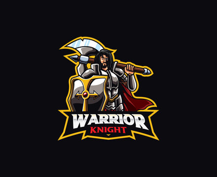 Warrior mascot logo design