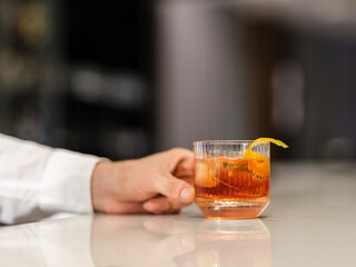 a colorful and delicious glass of cocktail