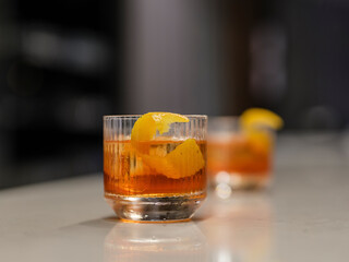 a colorful and delicious glass of cocktail