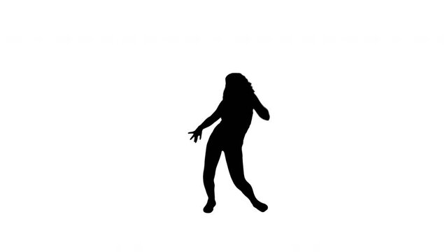 A TikTok Silhouette Girl Dancer