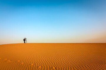 Beautiful Desert landscape view in Dammam Saudi Arabia