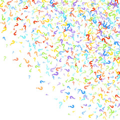 Question marks Quiz doubt survey faq public poll.