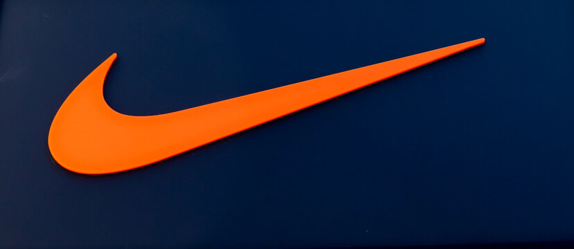 Venice, Italy - June 15, &lrm;2022: Nike Sign, Macro Closeup