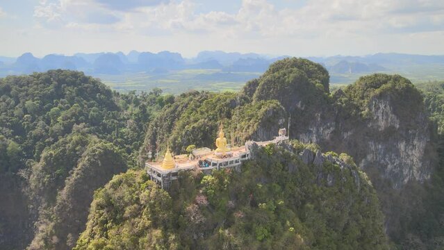 The aerial views of scenic Krabi Province in Thailand