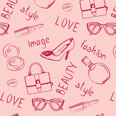fashion beauty style pattern pink for girls