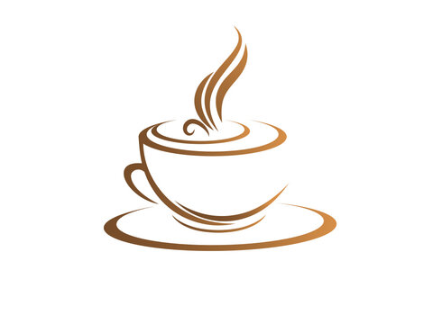 creative Coffee logo design. coffee shop. tea. cafe logo vector