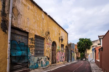 Foto auf Alu-Dibond Athens street with garffiti © Thomas