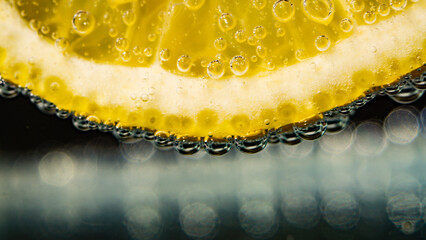 freshlemon in clear water