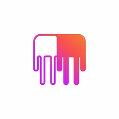 abstract couple people team logo icon vector illustration