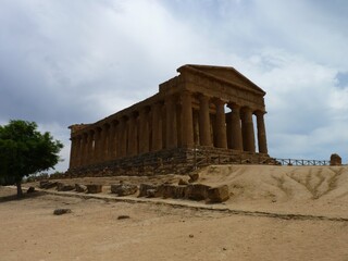 Obraz premium Sicily: the Temple of Concord in the Valley of the Temples, Agrigento