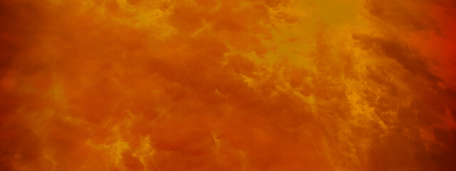 Abstract orange and red mixed background with clouds, A red and orange burning overcast clouds cape sky with tiny clouds, beautiful orange background for any design and wallpaper.