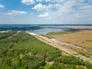 Der zukünftige Cottbuser Ostsee, der ehemalige Tagebau Cottbus Nord wird geflutet