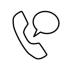 Telefon rozmowa - ikona wektorowa