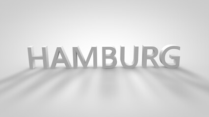 Hamburg 3d Text