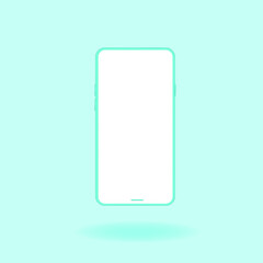 3d illustration realistic smartphone interface vector mockup template