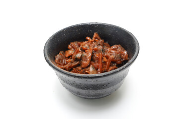 食器にいれたアサリのしぐれ煮