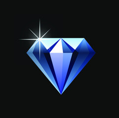 Diamante brillante Ilustración vectorial