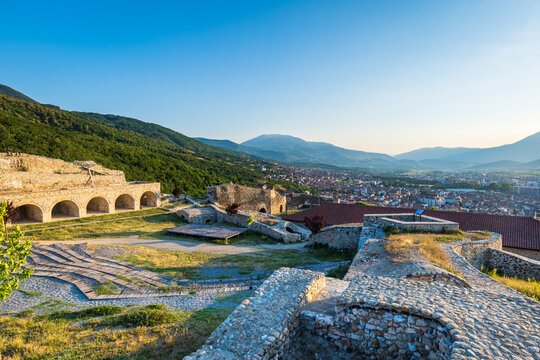 Prizren Fortress in Prizren, Kosovo. Also known as Kalaja Fortress, it's a famous touristic landmark in Prizren, Kosovo