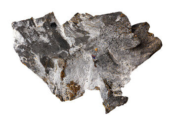 Fragments of the Russian-made Kh-22 anti-ship cruise missile. Debris of a high-explosive cumulative warhead.