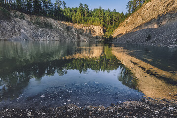 Mountain Lake in Zlatibor Pine Forest