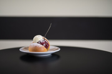dessert with icecream