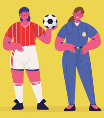 female characters professions