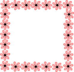Cute flowers frame