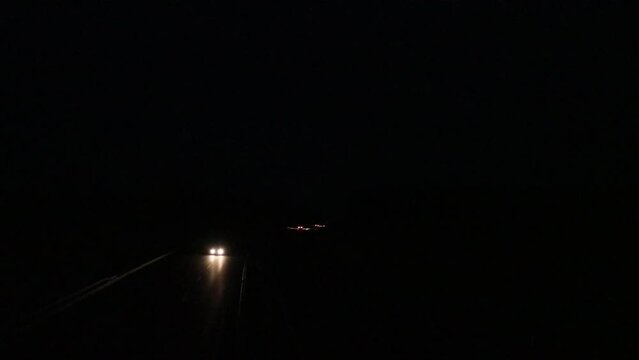 Autobahn bei Nacht