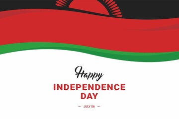 Malawi Independence Day. Vector Illustration. The illustration is suitable for banners, flyers, stickers, cards, etc.