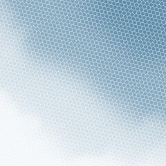 Abstract Modern Background with Retro Hexagon Halftone and Blue Gradient Color