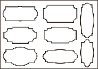 Obraz premium シンプルな和レトロフレーム