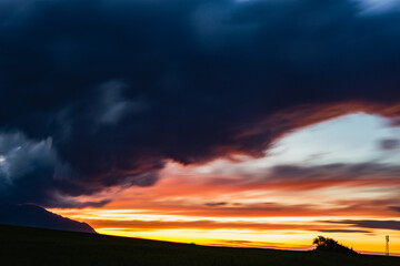 Dark clouds above the Tatra Mountains