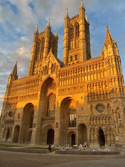 Fototapeta premium Lincoln Cathedral at sunset