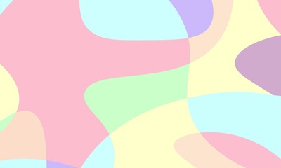 Fototapeta na wymiar Abstract pastel liquid and curvy geometric background for banner. Vector illustration.