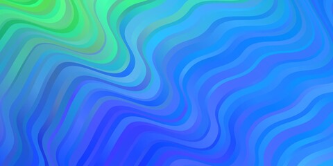 Fototapeta premium Light Blue, Green vector template with wry lines.