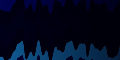 Dark BLUE vector pattern with curves.