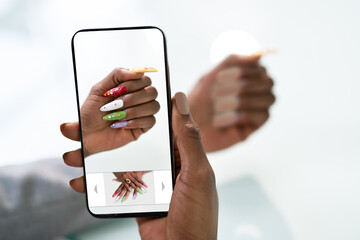 AR Virtual Try Nail Design Mobile