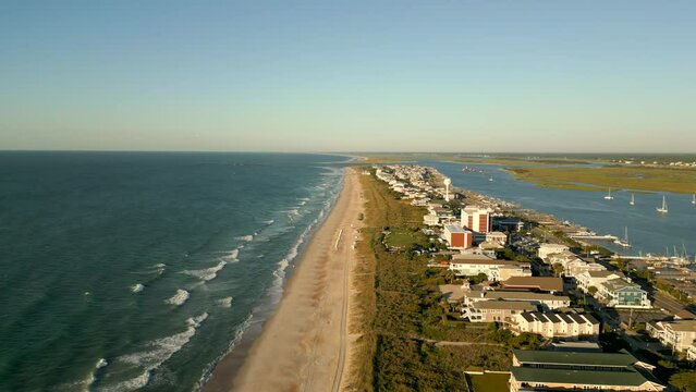Wrightsville Beach NC aerial clip
