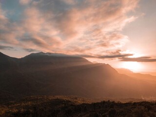 Sunset in the mountains