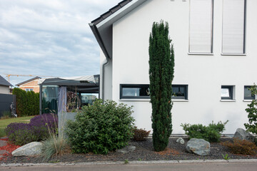 modern house facade in south germany