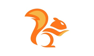 Obraz premium logo squirrel animal vector