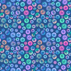 Hobbies seamless plastic buttons pattern for fabrics and wrapping paper and clothes print and kids and homemade products
