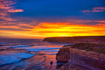 Sunset near Port Campbell, Australia