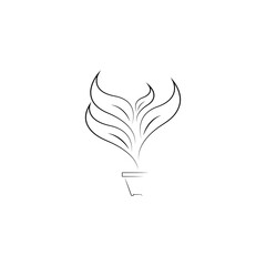 ornamental plant element icon vector design illustration