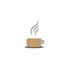 vector cup of coffee icon design illustration