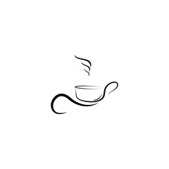 vector cup of coffee icon design illustration