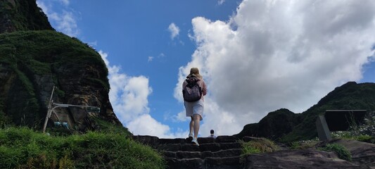 Strange rocks and rocks stretching hundreds of meters, can be said to be Bamboo Shoot Rock, Ice Cream Rock, Sea Dog Rock, etc. in the Natural Geology Classroom, New Taipei City, Taiwan