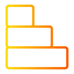 blocks gradient icon