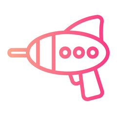 toy gun gradient icon